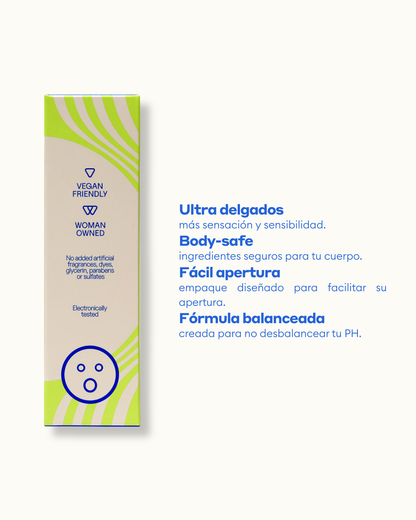 Condones Ultradelgados Veganos