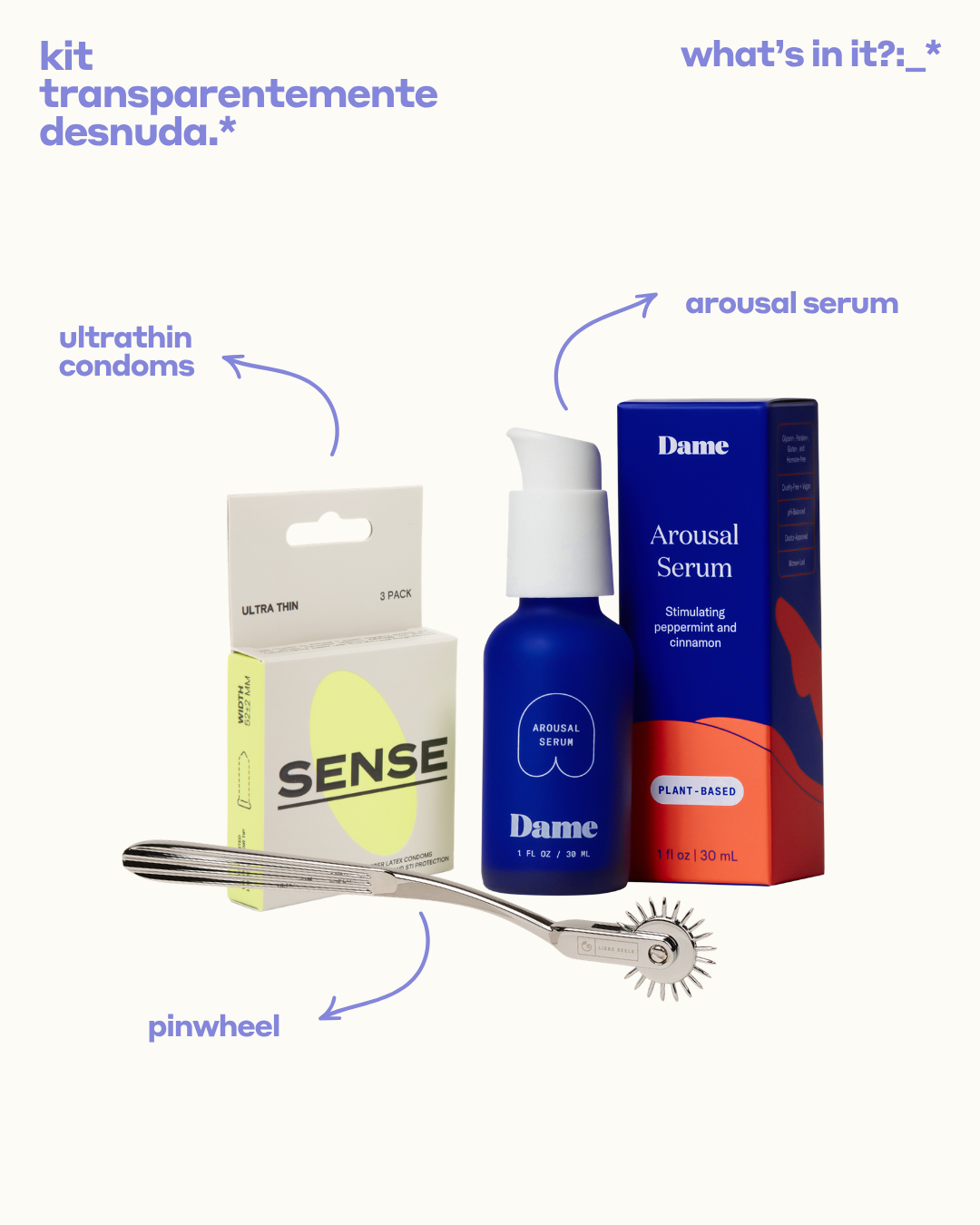 Kit  Transparentemente Desnuda